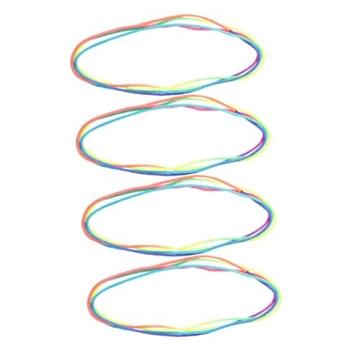 JUMPLAWN 4Stücke Finger Seil Für Regenbogenfarben Handtrainingsspielzeug Fingerschnur Zur Verbesserung Von Fingerfertigkeit Und Koordination Partys von JUMPLAWN