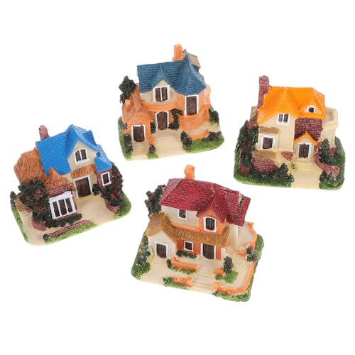 JUMPLAWN 4Stücke Hausmodell aus Exquisite Deko Figuren für Märchengärten Heim und Gartendekoration Lebendige Designs für Kreative JUMPLAWN 4Stücke Hausmodell aus Exquisite Deko Figuren für Märchengärten Heim und Gartendekoration Lebendige Designs für Kreative von JUMPLAWN