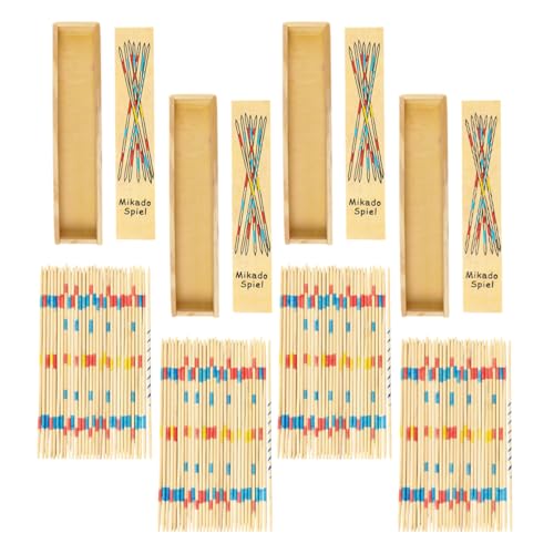 JUMPLAWN 4Stücke Holz Pick Up Sticks Klassisches Lernspielzeug für Hand Auge Koordination Kognitiver Entwicklung und Sozialer Interaktion für Familienspiele JUMPLAWN 4Stücke Holz Pick Up Sticks Klassisches Lernspielzeug für Hand Auge Koordination Kognitiver Entwicklung und Sozialer Interaktion für Familienspiele von JUMPLAWN
