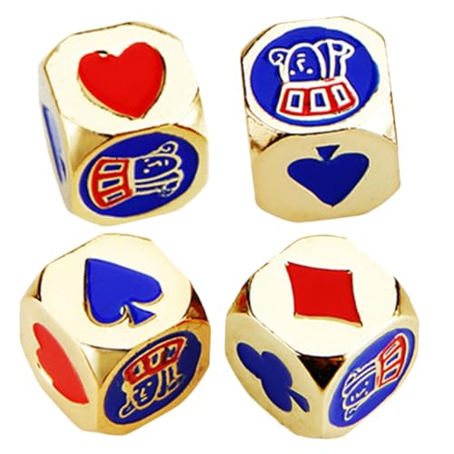 JUMPLAWN 4Stücke Metall für Spiele und Partys Poker Design Runde Ecken für Erwachsene Vielseitig Einsetzbar Tischspielen und DIY Projekten JUMPLAWN 4Stücke Metall für Spiele und Partys Poker Design Runde Ecken für Erwachsene Vielseitig Einsetzbar Tischspielen und DIY Projekten von JUMPLAWN