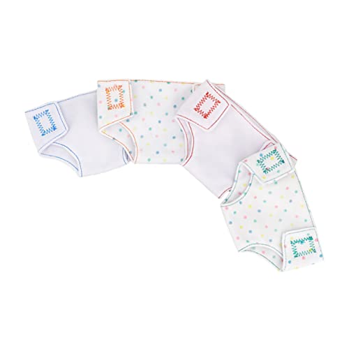 JUMPLAWN 4Stücke Puppenunterwäsche für Puppen Lustige Wickelkleidung mit Einstellbarem für Puppenaccessoires und Rollenspiele JUMPLAWN 4Stücke Puppenunterwäsche für Puppen Lustige Wickelkleidung mit Einstellbarem für Puppenaccessoires und Rollenspiele von JUMPLAWN