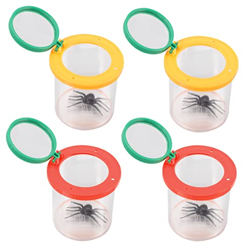 JUMPLAWN 4stücke Beobachtungsbox Für Junge Mädchen Insektenlupe Mit Klarem Deckel Für Natur Und Wissenschaftsanschluss Leicht Zu Transportieren Fördert Neugier Und Lerninteresse von JUMPLAWN