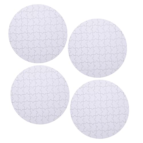 JUMPLAWN 4Stücke Teiliges Sublimations Puzzle für DIY Projekte Leere Puzzle Stücke für Kreative Designs für Fotos und Personalisierte Thermotransfer für von JUMPLAWN