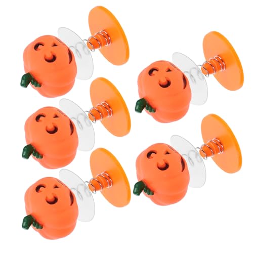 JUMPLAWN 5 Stück Hüpfende Kürbispuppe Für Springende Federspielzeuge Party Drinnen Karikatur Federnd Lustig Springendes Hüpfspielzeug Sprungspielzeug Klein Kunststoff Orange von JUMPLAWN