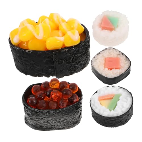 JUMPLAWN 5 Stück Sushi-Modell Künstliches Essen künstliche Nahrungsmittel zur Ausstellung realistisches Essen falsches Essen simuliertes Essen realistisches Spielfutter PVC JUMPLAWN 5 Stück Sushi-Modell Künstliches Essen künstliche Nahrungsmittel zur Ausstellung realistisches Essen falsches Essen simuliertes Essen realistisches Spielfutter PVC von JUMPLAWN