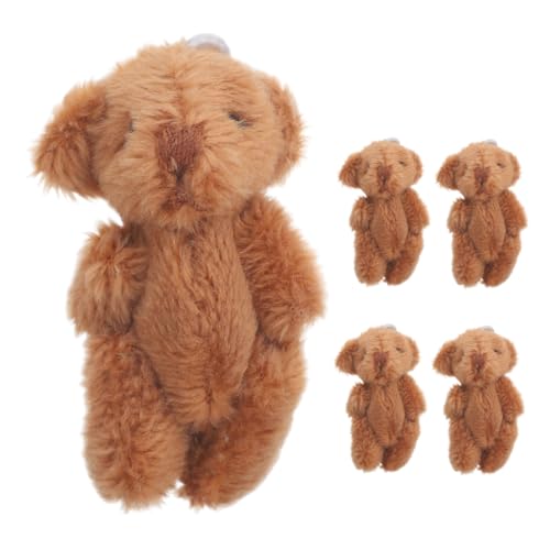 JUMPLAWN 5 Stück Teddybär Stofftier Geburtstagsgeschenk plüschbär ausgestopfte Tiere Minibären aus Plüsch Mini-Kuscheltiere Masse Bär Schlüsselanhänger Mini-Bär-Plüsch Stofftier Bär Coffee JUMPLAWN 5 Stück Teddybär Stofftier Geburtstagsgeschenk plüschbär ausgestopfte Tiere Minibären aus Plüsch Mini-Kuscheltiere Masse Bär Schlüsselanhänger Mini-Bär-Plüsch Stofftier Bär Coffee von JUMPLAWN