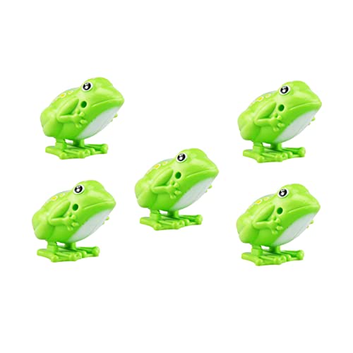 JUMPLAWN 5 Stück Teiliges Froschspielzeug aus Kunststoff Hüpfende Lernspielzeuge für Farblich Zufällig Fördert Koordination und Kreativität für Kleinkinder und von JUMPLAWN