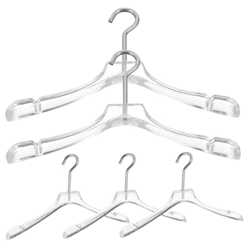 JUMPLAWN 5 Stück Teiliges Kleiderbügel für Puppen Robuste und Bügel für Puppenhaus Zubehör für Puppenkleidung zur Dekoration für Ordnung im Puppenschrank JUMPLAWN 5 Stück Teiliges Kleiderbügel für Puppen Robuste und Bügel für Puppenhaus Zubehör für Puppenkleidung zur Dekoration für Ordnung im Puppenschrank von JUMPLAWN