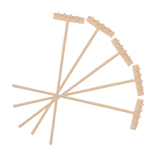 JUMPLAWN 5 Stück Teiliges Mini Zen Sandrechen aus Dekorative Gartengeräte für Schreibtisch Sandkastenzubehör für Landschaftsbau Teeset Dekoration DIY Sandtisch Zubehör von JUMPLAWN