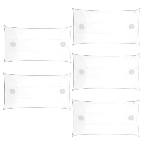 JUMPLAWN 5 Stücke Klare Puppe Vitrine PVC Puppentasche Action-Figuren Puppe Display Halter Container (8x16 cm) von JUMPLAWN