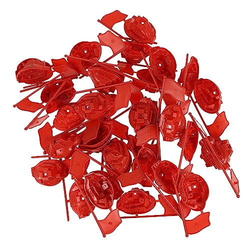 JUMPLAWN Spielzeug-Set 50-teilig Kunststoff-flaggen Für Die Schreibtisch-anzeige Lernspielzeug Für Jungen Und Mädchen von JUMPLAWN