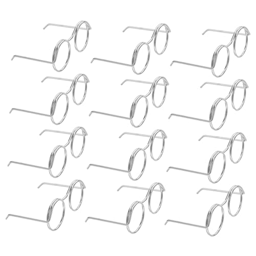 JUMPLAWN 50 Stück Miniatur Puppenbrillen aus Metall Kleine Runde Brillengestelle für DIY Basteln Handliche Mini Augenoptik für Puppenhaus Fotos Vielseitige Bastelaccessoires JUMPLAWN 50 Stück Miniatur Puppenbrillen aus Metall Kleine Runde Brillengestelle für DIY Basteln Handliche Mini Augenoptik für Puppenhaus Fotos Vielseitige Bastelaccessoires von JUMPLAWN