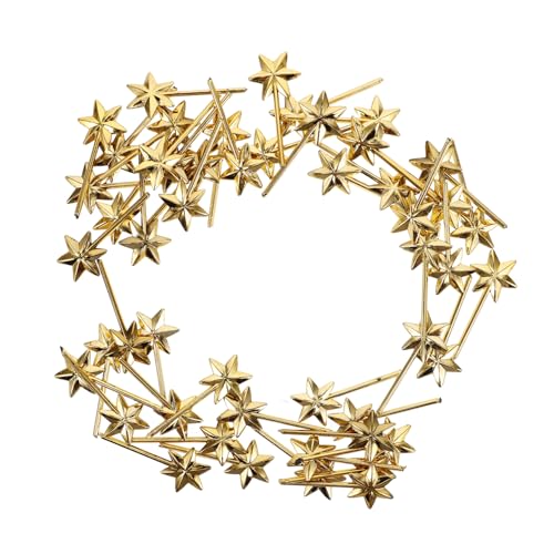 JUMPLAWN 50 Stück vergoldete Hexagramm-Bastelstäbchen Mini-Hexagramm-Stäbe für -Projekte Dekorationen Hexagramm-Stab für Geburtstagsparty- für Jungen und Mädchen von JUMPLAWN