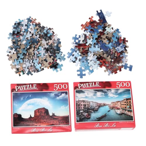 JUMPLAWN 500Stücke Teile Erwachsenen Puzzle Kreatives Jigsaw Spiel mit Monument und Anspruchsvolle Herausforderungen für Geduld und Konzentration für Familien und Freunde von JUMPLAWN
