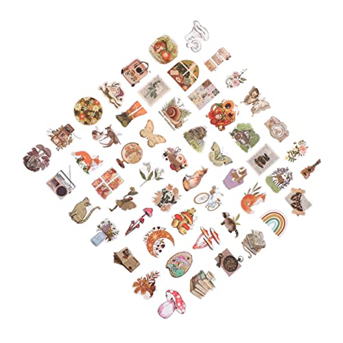 JUMPLAWN 50Stücke Vintage Graffiti Aufkleber Wasserfeste DIY Dekorative Sticker Für Scrapbook Skateboard Und Notebook Vielfältige Designs Für Kreative Projekte von JUMPLAWN