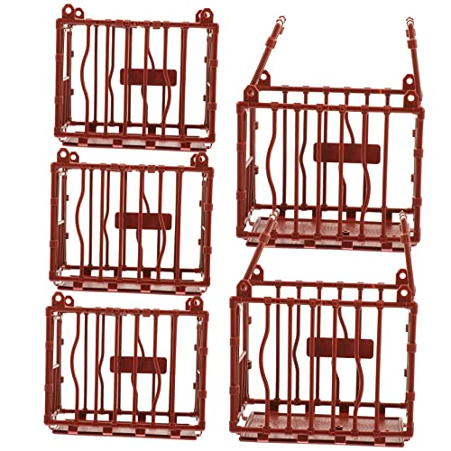 JUMPLAWN 5pcs Miniatur Tier Käfig Modell Spielzeug Requisiten Mini Haustier Käfig Ornament Für Landschaft Dekoration von JUMPLAWN