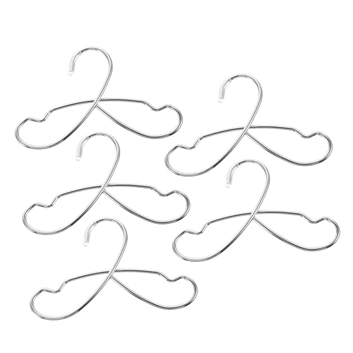 JUMPLAWN 5Stücke Puppen Zubehör für Puppenkleidung und Miniaturhäuser Silberfarbene Aufbewahrungslösung JUMPLAWN 5Stücke Puppen Zubehör für Puppenkleidung und Miniaturhäuser Silberfarbene Aufbewahrungslösung von JUMPLAWN