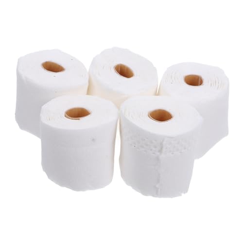 JUMPLAWN 5Stücke Teiliges Badezimmer Dekorationsset aus Papier für Puppenhäuser Rollpapier Ornament für Kreative Spielsz Szenen und Rollenspiele von JUMPLAWN