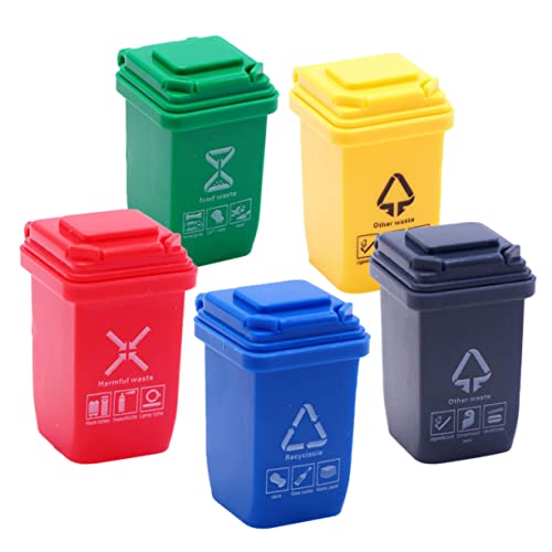 JUMPLAWN 5Stücke Teiliges Mini Abfallbehälter für Puppenhaus und Sandtisch Dekoration Mülltonnen für Kreative DIY Projekte und Spielzeugzubehör JUMPLAWN 5Stücke Teiliges Mini Abfallbehälter für Puppenhaus und Sandtisch Dekoration Mülltonnen für Kreative DIY Projekte und Spielzeugzubehör von JUMPLAWN