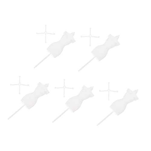 JUMPLAWN 5Stücke Teiliges Puppen Kleid Display Rack Mannequin Für Puppenkleidung Puppenzubehör Für Puppen von JUMPLAWN