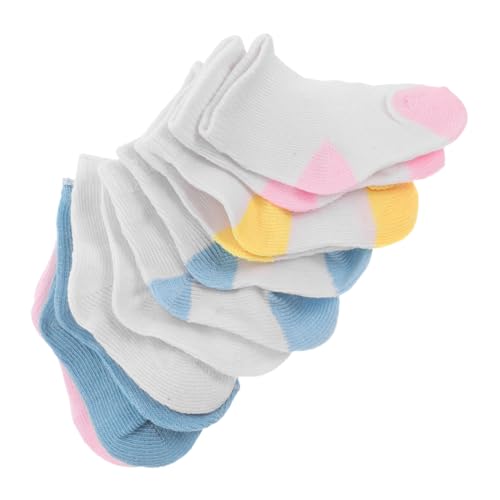 JUMPLAWN 6 Paare Puppensocken aus Ersatz für Puppen Leicht Anzuziehen Puppenzubehör für Puppenkostüm und Rollenspiele von JUMPLAWN