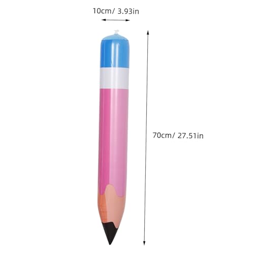 JUMPLAWN 6 Stück Aufblasbare Riesen Bleistiftballons Teiliges PVC Robust Schulanfang Klassenzimmerdeko Foto Requisite Zurück zur Schule von JUMPLAWN