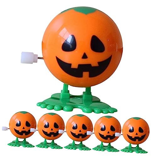 JUMPLAWN 6 Stück Halloween- Lustige Aufziehspielzeuge Neuartige Aufziehspielzeuge Kürbis Uhrwerk Desktop- Zum Aufziehen Halloween-laufspielzeug Plastik Orange JUMPLAWN 6 Stück Halloween- Lustige Aufziehspielzeuge Neuartige Aufziehspielzeuge Kürbis Uhrwerk Desktop- Zum Aufziehen Halloween-laufspielzeug Plastik Orange von JUMPLAWN