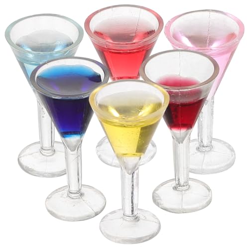 JUMPLAWN 6 Stück Mini -Cocktails Mini Weingläser Klein Kinderspielzeug Mini-Tasse Miniatur-zubehör Miniaturspielzeug Mini-weinkelch Puppe Weinbecher Mini-cocktailgläser Harz JUMPLAWN 6 Stück Mini -Cocktails Mini Weingläser Klein Kinderspielzeug Mini-Tasse Miniatur-zubehör Miniaturspielzeug Mini-weinkelch Puppe Weinbecher Mini-cocktailgläser Harz von JUMPLAWN