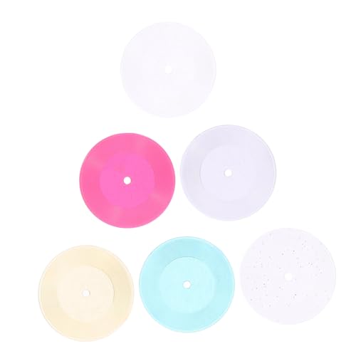 JUMPLAWN 6 Stück Mini-Rekordmodell Zubehör winzige Diorama-Schallplatten winzige Schallplatten Vinyl spielzeuge Dekoration Kinderspielzeug Puppenhaus-Miniaturen Plastik JUMPLAWN 6 Stück Mini-Rekordmodell Zubehör winzige Diorama-Schallplatten winzige Schallplatten Vinyl spielzeuge Dekoration Kinderspielzeug Puppenhaus-Miniaturen Plastik von JUMPLAWN