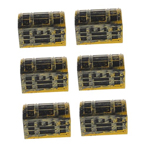 JUMPLAWN 6 Stück Puppenhaus Miniaturen Spielzeugkisten Korb Pool Mini Pirat Goldene Schatzkisten Mini Ornament Blechdosen Mit Deckel Samt Süßes Raumdekor Abs JUMPLAWN 6 Stück Puppenhaus Miniaturen Spielzeugkisten Korb Pool Mini Pirat Goldene Schatzkisten Mini Ornament Blechdosen Mit Deckel Samt Süßes Raumdekor Abs von JUMPLAWN