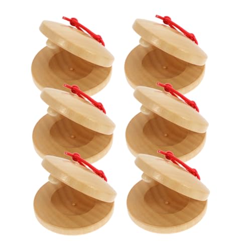 JUMPLAWN 6 Stück Teiliges Holz Castanets aus Langlebigem Schima Superba Rhythmische Musikinstrumente für Musikalischen Früherziehung Fördert Kreativität und Musikalische Entwicklung JUMPLAWN 6 Stück Teiliges Holz Castanets aus Langlebigem Schima Superba Rhythmische Musikinstrumente für Musikalischen Früherziehung Fördert Kreativität und Musikalische Entwicklung von JUMPLAWN