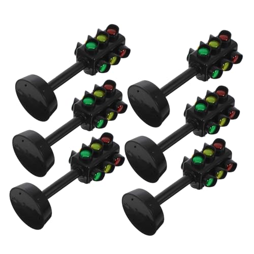 JUMPLAWN 6-teiliges Ampel-simulationsspielzeug Für Jungen Und Mädchen Verkehrszeichen-spielset Leuchtende Farben Für Die Früherziehung Und Dekoration von JUMPLAWN
