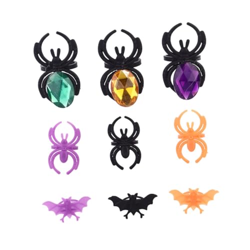 JUMPLAWN 60 Stück Fingerschmuck Spinnen Partyringe Farbige Spinnenringe Cartoon Ringe Für Mädchen Dekoration Der Ring Spielzeugring Kinderparty Requisiten Kinderspielzeugring Halloween JUMPLAWN 60 Stück Fingerschmuck Spinnen Partyringe Farbige Spinnenringe Cartoon Ringe Für Mädchen Dekoration Der Ring Spielzeugring Kinderparty Requisiten Kinderspielzeugring Halloween von JUMPLAWN