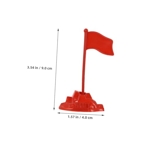 JUMPLAWN 60 Stück Teiliges Plastik Flaggen Rote Miniatur Nationalflaggen für Diorama Sandtisch mit Realistischem Design und Strapazierfähigem Kunststoff für Tischdeko von JUMPLAWN