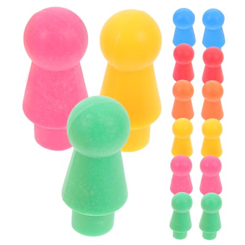 JUMPLAWN 60 Teiliges Damespiel Benutzerdefinierte Plastikschach Plastikpfandschach Fliegendes Schachzubehör Buntes Schach Kleines Schach Unterhaltungsschach von JUMPLAWN