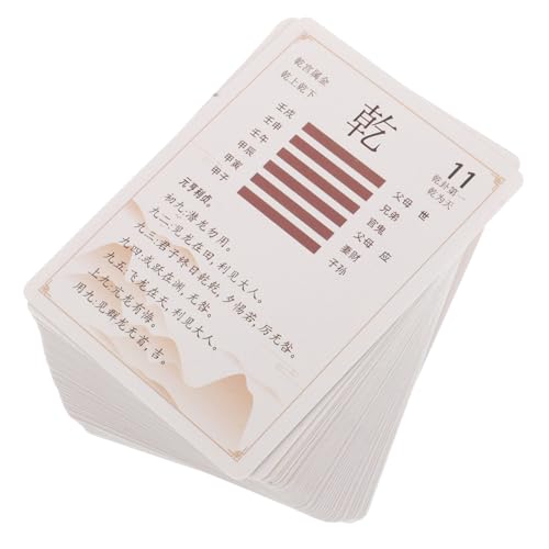 JUMPLAWN 64stücke Teiliges i Karten Anfänger Antike Chinesische Wahrsagekarten Meditation Und Selbsterkenntnis Mit Anleitung Und Kunstvollem Design JUMPLAWN 64stücke Teiliges i Karten Anfänger Antike Chinesische Wahrsagekarten Meditation Und Selbsterkenntnis Mit Anleitung Und Kunstvollem Design von JUMPLAWN