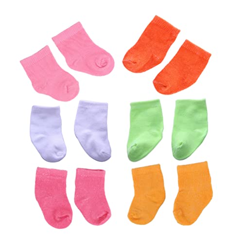 JUMPLAWN 6Paare Puppensocken Bunten Farben Dekorative Socken für Puppen Puppenzubehör für Spielhaus Dekoration und Kreatives JUMPLAWN 6Paare Puppensocken Bunten Farben Dekorative Socken für Puppen Puppenzubehör für Spielhaus Dekoration und Kreatives von JUMPLAWN
