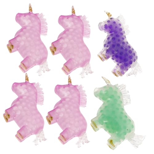 JUMPLAWN 6Stücke Einhorn Stressbälle Lustige Dekompressionsspielzeuge für für Einhorn Fans und Partys von JUMPLAWN