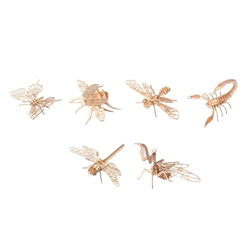 JUMPLAWN 6Stücke Holz Insektenpuzzlespielzeug Teiliges DIY Tiermontagespielzeug Aus Holz Für Fördert Kreativität Hand Augen Koordination Und Logisches Sicher Mit Runden Ecken JUMPLAWN 6Stücke Holz Insektenpuzzlespielzeug Teiliges DIY Tiermontagespielzeug Aus Holz Für Fördert Kreativität Hand Augen Koordination Und Logisches Sicher Mit Runden Ecken von JUMPLAWN