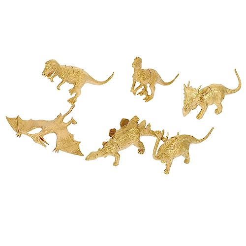 JUMPLAWN 6Stücke Miniatur Dinosaurier Modelle Teiliges Simulation Dinosaurierspielzeug für Dekorative Figuren zur Garten und Wohnraumgestaltung von JUMPLAWN