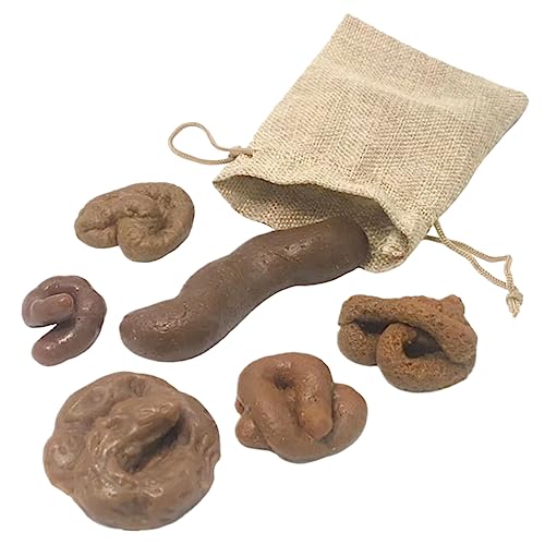 JUMPLAWN 6Stücke Realistisches Fake Poop Lustige Prank Requisiten für Halloween und Aprilscherz Partys und von JUMPLAWN
