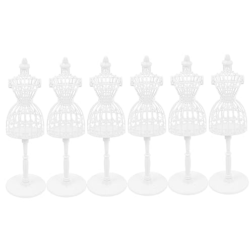 JUMPLAWN 6Stücke Teiliges Puppenmodell Kleiderständer Hohles Display für Puppenbekleidung Langlebiger zum Ausstellen von Kleidern und Zubehör von JUMPLAWN
