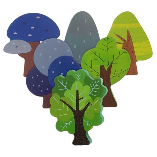 JUMPLAWN 6Stücke Teiliges Set Mini Bäume für Holz Zuggleis Zubehör Kindersicheres Holzspielzeug zur Kreativen Gestaltung von Eisenbahnszenen Fördert Spiel und Entwicklung JUMPLAWN 6Stücke Teiliges Set Mini Bäume für Holz Zuggleis Zubehör Kindersicheres Holzspielzeug zur Kreativen Gestaltung von Eisenbahnszenen Fördert Spiel und Entwicklung von JUMPLAWN
