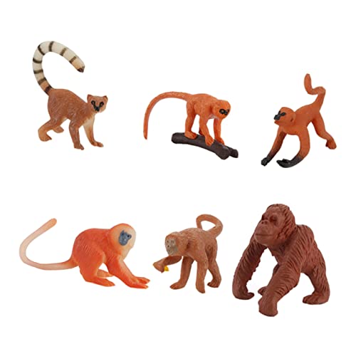 JUMPLAWN 6Stücke Teiliges Simulation Affenmodell Langlebige Imitation Tierfiguren für Dekoration Hochwertigem für Zuhause und Büro JUMPLAWN 6Stücke Teiliges Simulation Affenmodell Langlebige Imitation Tierfiguren für Dekoration Hochwertigem für Zuhause und Büro von JUMPLAWN