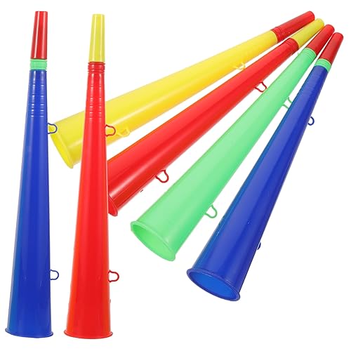 JUMPLAWN 6Stücke Teiliges Sportspiel Plastik Trompete Bunte Fanfaren für Partys Konzerte Festivals Hochzeiten und Mehr Robuste und Sichere Spielzeughörner für Fans und Erwachsene JUMPLAWN 6Stücke Teiliges Sportspiel Plastik Trompete Bunte Fanfaren für Partys Konzerte Festivals Hochzeiten und Mehr Robuste und Sichere Spielzeughörner für Fans und Erwachsene von JUMPLAWN