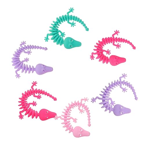 JUMPLAWN 6Stücke Zappelnde Dinosaurier Fischknochen Armband Dehnbares Stressspielzeug Für Erwachsene Sensorisches Für Stressabbau von JUMPLAWN