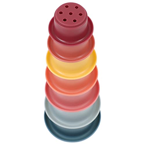 JUMPLAWN 7Stücke Teiliges Kreatives Silikon Stapelbecher für Interaktives Badespielzeug Hand Auge Koordination und Kognitiver Entwicklung Farbenfrohes Babybad JUMPLAWN 7Stücke Teiliges Kreatives Silikon Stapelbecher für Interaktives Badespielzeug Hand Auge Koordination und Kognitiver Entwicklung Farbenfrohes Babybad von JUMPLAWN