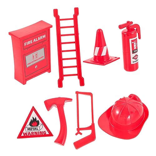 JUMPLAWN 8 Stück Doll House Feuerfeuerzubehör Feuerwehrspielzeug klein puppenzubehör Puppenhaus-Feuerlöscher Feuerlöscher Plastik rot JUMPLAWN 8 Stück Doll House Feuerfeuerzubehör Feuerwehrspielzeug klein puppenzubehör Puppenhaus-Feuerlöscher Feuerlöscher Plastik rot von JUMPLAWN