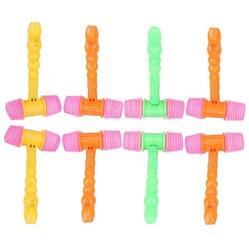 JUMPLAWN 8 Stücke Baby Spielzeug Mallet Kunststoff Hammer Jungen Und Mädchen Hämmerte Spielzeug Interaktives Spielzeug Für Party Zufällige Farbe von JUMPLAWN