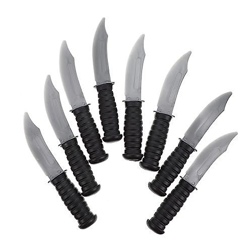 JUMPLAWN 8 Stück Teiliges Performance Prop Leichte Simulationsmesser Langlebige Halloween Partydekoration Lustige Verkleidung Requisiten für Kostümpartys und Aprilscherze von JUMPLAWN